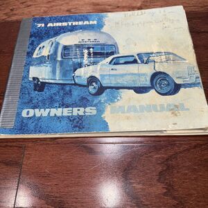 1971 Airstream Owners Manual